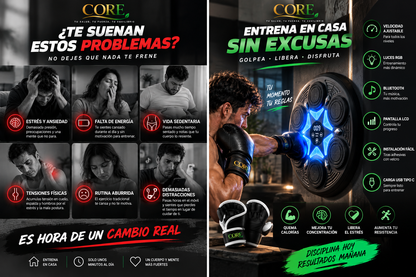 Entrena en casa sin excusas con Panel de Boxeo CORE